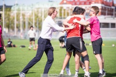 20240502 under matchen mellan Droopy Brunkers och Bjälklaget i Chalmersmästerskapen i Fotboll 2 maj 2024 på Heden i Göteborg.