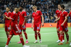 20240219 Skövde AIKs Emil Skillermo under fotbollsmatchen i Svenska Cupen 2024 mellan Djurgårdens IF och Skövde AIK den 19 februari 2024 i Stockholm.