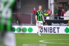 20240722 GAIS Filip Beckman under fotbollsmatchen i Allsvenskan mellan GAIS och AIK den 22 Juli 2024 på Gamla Ullevi i Göteborg.