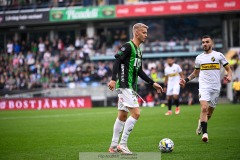 20240722 GAIS Joackim Åberg under fotbollsmatchen i Allsvenskan mellan GAIS och AIK den 22 Juli 2024 på Gamla Ullevi i Göteborg.