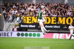 20240722 GAIS Filip Beckman under fotbollsmatchen i Allsvenskan mellan GAIS och AIK den 22 Juli 2024 på Gamla Ullevi i Göteborg.