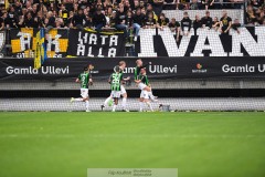 20240722 GAIS under fotbollsmatchen i Allsvenskan mellan GAIS och AIK den 22 Juli 2024 på Gamla Ullevi i Göteborg.