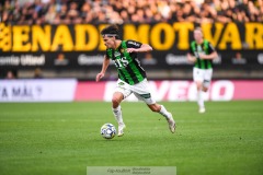 20240722 GAIS William Milovanovic under fotbollsmatchen i Allsvenskan mellan GAIS och AIK den 22 Juli 2024 på Gamla Ullevi i Göteborg.