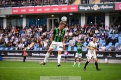 20240722 GAIS Alexander Ahl Holmström under fotbollsmatchen i Allsvenskan mellan GAIS och AIK den 22 Juli 2024 på Gamla Ullevi i Göteborg.