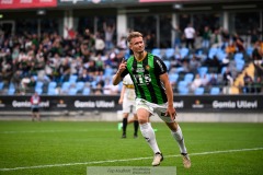 20240722 GAIS Alexander Ahl Holmström under fotbollsmatchen i Allsvenskan mellan GAIS och AIK den 22 Juli 2024 på Gamla Ullevi i Göteborg.