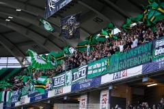 20240722 AIKs John Guidetti och GAIS Harun Ibrahim under fotbollsmatchen i Allsvenskan mellan GAIS och AIK den 22 Juli 2024 på Gamla Ullevi i Göteborg.