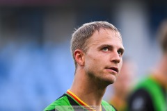 20240722 GAIS Gustav Lundgren under fotbollsmatchen i Allsvenskan mellan GAIS och AIK den 22 Juli 2024 på Gamla Ullevi i Göteborg.