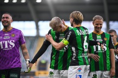 20240722 GAIS Joackim Åberg och August Wängberg under fotbollsmatchen i Allsvenskan mellan GAIS och AIK den 22 Juli 2024 på Gamla Ullevi i Göteborg.