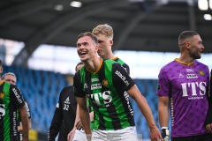 20240722 GAIS Alexander Ahl Holmström under fotbollsmatchen i Allsvenskan mellan GAIS och AIK den 22 Juli 2024 på Gamla Ullevi i Göteborg.