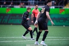 20260314 GAIS Kevin Holmén gör 1-0 under fotbollsmatchen i Svenska Cupen mellan GAIS och AIK den 14 mars 2026 på Nordic Wellness Arena i Göteborg. 
Foto: Filip Kauffeldt