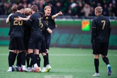20260314 GAIS jublar efter att Kevin Holmén gjort 1-0 under fotbollsmatchen i Svenska Cupen mellan GAIS och AIK den 14 mars 2026 på Nordic Wellness Arena i Göteborg. 
Foto: Filip Kauffeldt