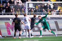 20260314 AIKs Johan Hove gör 1-2 under fotbollsmatchen i Svenska Cupen mellan GAIS och AIK den 14 mars 2026 på Nordic Wellness Arena i Göteborg. 
Foto: Filip Kauffeldt