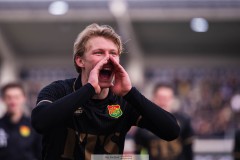20260314 GAIS Shalom Ekong jublar efter fotbollsmatchen i Svenska Cupen mellan GAIS och AIK den 14 mars 2026 på Nordic Wellness Arena i Göteborg. 
Foto: Filip Kauffeldt