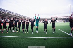 20260314 GAIS jublar efter fotbollsmatchen i Svenska Cupen mellan GAIS och AIK den 14 mars 2026 på Nordic Wellness Arena i Göteborg. 
Foto: Filip Kauffeldt
