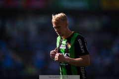 20240525 GAIS Robin Wendin Thomasson under fotbollsmatchen i Allsvenskan mellan GAIS och BK Häcken den 25 maj 2024 på Gamla Ullevi i Göteborg.
