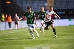 20240525 GAIS William Milovanovic under fotbollsmatchen i Allsvenskan mellan GAIS och BK Häcken den 25 maj 2024 på Gamla Ullevi i Göteborg.