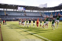20240525 GAIS under fotbollsmatchen i Allsvenskan mellan GAIS och BK Häcken den 25 maj 2024 på Gamla Ullevi i Göteborg.
