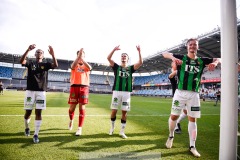 20240525 GAIS under fotbollsmatchen i Allsvenskan mellan GAIS och BK Häcken den 25 maj 2024 på Gamla Ullevi i Göteborg.