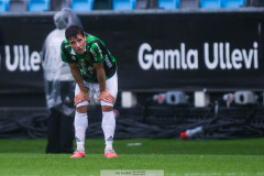 20260905 GAIS Matteo De Brienne deppar efter fotbollsmatchen i Allsvenskan mellan GAIS och BK Häcken den 5 semptember 2026 på Gamla Ullevi i Göteborg. 
Foto: Filip Kauffeldt