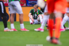 20260905 GAIS Filip Beckman deppar efter fotbollsmatchen i Allsvenskan mellan GAIS och BK Häcken den 5 semptember 2026 på Gamla Ullevi i Göteborg. 
Foto: Filip Kauffeldt