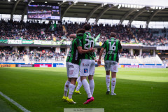 20260516 GAIS William Milovanovic jublar efter att ha gjort 1-0 under fotbollsmatchen i Allsvenskan mellan GAIS och Degerfors IF den 16 maj 2026 på Gamla Ullevi i Göteborg. 
Foto: Filip Kauffeldt