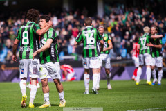 20260516 GAIS William Milovanovic jublar efter att ha gjort 1-0 under fotbollsmatchen i Allsvenskan mellan GAIS och Degerfors IF den 16 maj 2026 på Gamla Ullevi i Göteborg. 
Foto: Filip Kauffeldt