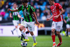 20260516 GAIS William Milovanovic under fotbollsmatchen i Allsvenskan mellan GAIS och Degerfors IF den 16 maj 2026 på Gamla Ullevi i Göteborg. 
Foto: Filip Kauffeldt