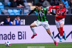 20260516 GAIS Mohamed Bawa och Degerfors IF Erik Lindell under fotbollsmatchen i Allsvenskan mellan GAIS och Degerfors IF den 16 maj 2026 på Gamla Ullevi i Göteborg. 
Foto: Filip Kauffeldt