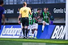 20240922 GAIS Axel Henriksson under fotbollsmatchen i Allsvenskan mellan GAIS och Djurgårdens IF den 22 september 2024 på Gamla Ullevi i Göteborg.