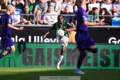 20240922 GAIS Harun Ibrahim under fotbollsmatchen i Allsvenskan mellan GAIS och Djurgårdens IF den 22 september 2024 på Gamla Ullevi i Göteborg.