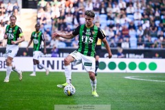 20240922 GAIS William Milovanovic under fotbollsmatchen i Allsvenskan mellan GAIS och Djurgårdens IF den 22 september 2024 på Gamla Ullevi i Göteborg.