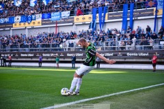 20240922 GAIS Gustav Lundgren under fotbollsmatchen i Allsvenskan mellan GAIS och Djurgårdens IF den 22 september 2024 på Gamla Ullevi i Göteborg.