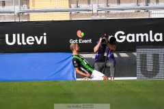 20240922 GAIS Gustav Lundgren under fotbollsmatchen i Allsvenskan mellan GAIS och Djurgårdens IF den 22 september 2024 på Gamla Ullevi i Göteborg.