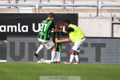 20240922 GAIS Gustav Lundgren under fotbollsmatchen i Allsvenskan mellan GAIS och Djurgårdens IF den 22 september 2024 på Gamla Ullevi i Göteborg.