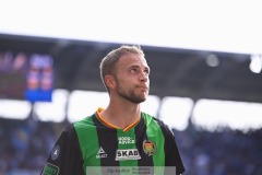 20240922 GAIS Gustav Lundgren under fotbollsmatchen i Allsvenskan mellan GAIS och Djurgårdens IF den 22 september 2024 på Gamla Ullevi i Göteborg.