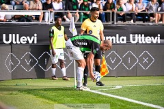 20240922 GAIS Gustav Lundgren under fotbollsmatchen i Allsvenskan mellan GAIS och Djurgårdens IF den 22 september 2024 på Gamla Ullevi i Göteborg.