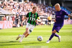 20240922 GAIS August Wängberg under fotbollsmatchen i Allsvenskan mellan GAIS och Djurgårdens IF den 22 september 2024 på Gamla Ullevi i Göteborg.