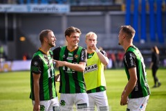 20240922 GAIS Gustav Lundgren, Axel Henriksson och Alexander Ahl Holmström under fotbollsmatchen i Allsvenskan mellan GAIS och Djurgårdens IF den 22 september 2024 på Gamla Ullevi i Göteborg.