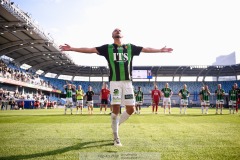 20240922 GAIS Gustav Lundgren under fotbollsmatchen i Allsvenskan mellan GAIS och Djurgårdens IF den 22 september 2024 på Gamla Ullevi i Göteborg.