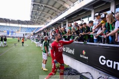 20240922 GAIS Mergim Krasniqi under fotbollsmatchen i Allsvenskan mellan GAIS och Djurgårdens IF den 22 september 2024 på Gamla Ullevi i Göteborg.