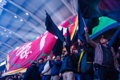 20260406 GAIS Tifo inför fotbollsmatchen i Allsvenskan GAIS och Djurgårdens IF den 6 april 2026 på Gamla Ullevi i Göteborg. 
Foto: Filip Kauffeldt