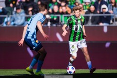 20260406 GAIS Rasmus Niklasson Petrovic under fotbollsmatchen i Allsvenskan GAIS och Djurgårdens IF den 6 april 2026 på Gamla Ullevi i Göteborg. 
Foto: Filip Kauffeldt