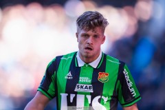 20260406 GAIS Kevin Holmén under fotbollsmatchen i Allsvenskan GAIS och Djurgårdens IF den 6 april 2026 på Gamla Ullevi i Göteborg. 
Foto: Filip Kauffeldt