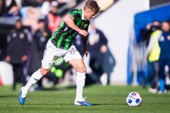 20260406 GAIS Kevin Holmén under fotbollsmatchen i Allsvenskan GAIS och Djurgårdens IF den 6 april 2026 på Gamla Ullevi i Göteborg. 
Foto: Filip Kauffeldt