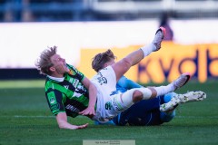 20260406 Djurgården IFs Matias Siltanen och GAIS Rasmus Niklasson Petrovic under fotbollsmatchen i Allsvenskan GAIS och Djurgårdens IF den 6 april 2026 på Gamla Ullevi i Göteborg. 
Foto: Filip Kauffeldt