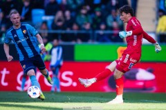 20260406 GAIS Kees Sims under fotbollsmatchen i Allsvenskan GAIS och Djurgårdens IF den 6 april 2026 på Gamla Ullevi i Göteborg. 
Foto: Filip Kauffeldt