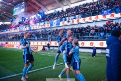 20260406 Djurgårdens IF firar efter att Patric Åslund gjort 0-1 under fotbollsmatchen i Allsvenskan GAIS och Djurgårdens IF den 6 april 2026 på Gamla Ullevi i Göteborg. 
Foto: Filip Kauffeldt