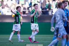 20260406 GAIS William Milovanovic och Samuel Salter protesterar efter att Samuel Salters mål blivit bortdömt för offside under fotbollsmatchen i Allsvenskan GAIS och Djurgårdens IF den 6 april 2026 på Gamla Ullevi i Göteborg. 
Foto: Filip Kauffeldt
