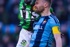 20260406 Djurgården IFs Jacob Une under fotbollsmatchen i Allsvenskan GAIS och Djurgårdens IF den 6 april 2026 på Gamla Ullevi i Göteborg. 
Foto: Filip Kauffeldt