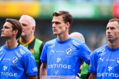 20240818 Halmstads BKs Villiam Granath under fotbollsmatchen i Allsvenskan mellan GAIS och Halmstads BK den 18 augusti 2024 på Gamla Ullevi i Göteborg.